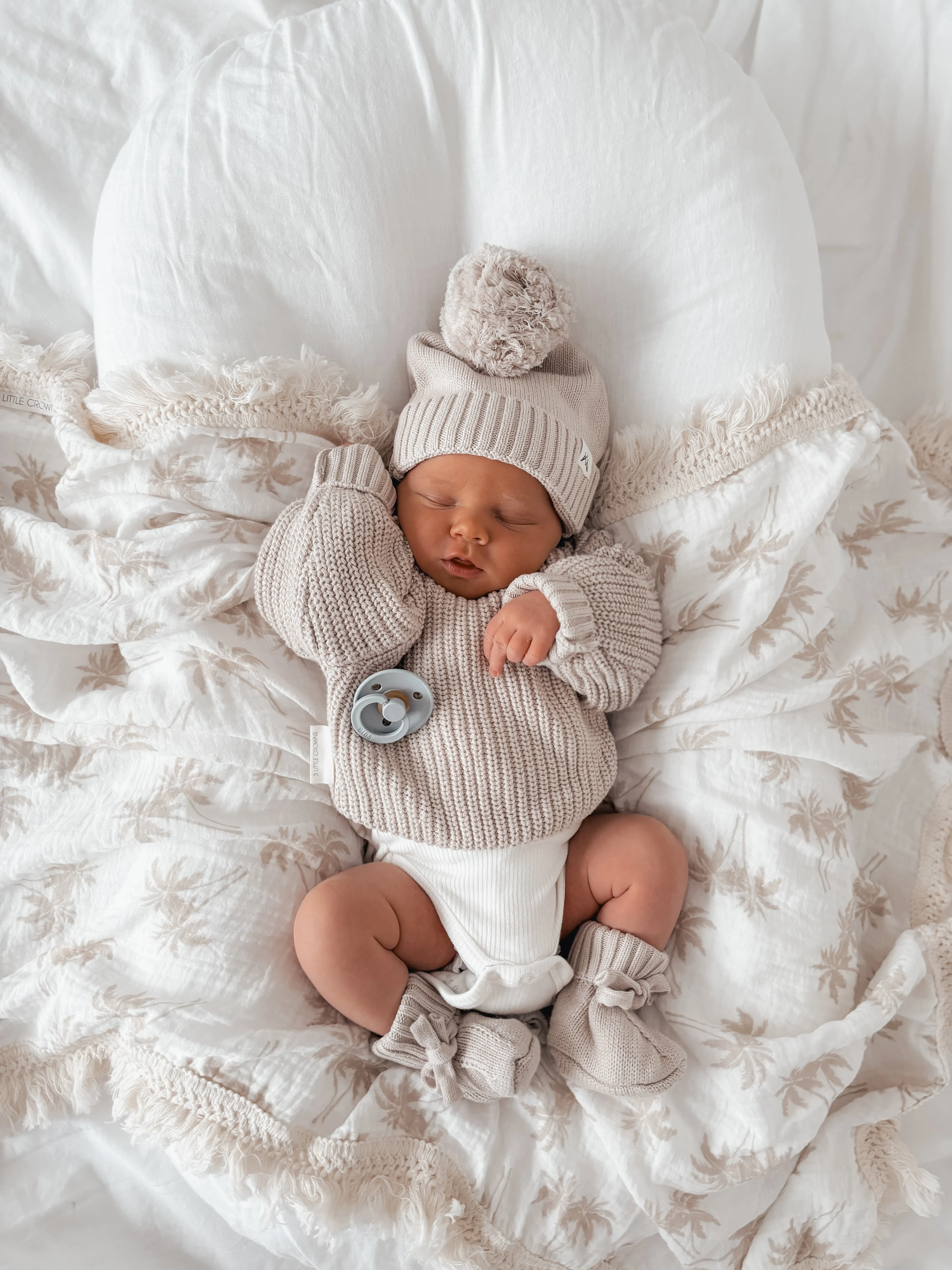 Chunky Knit Jumper - Mushroom